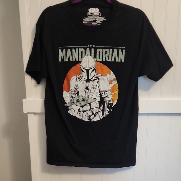 Star Wars Other - Star Wars Mandalorian Black and Orange Tee